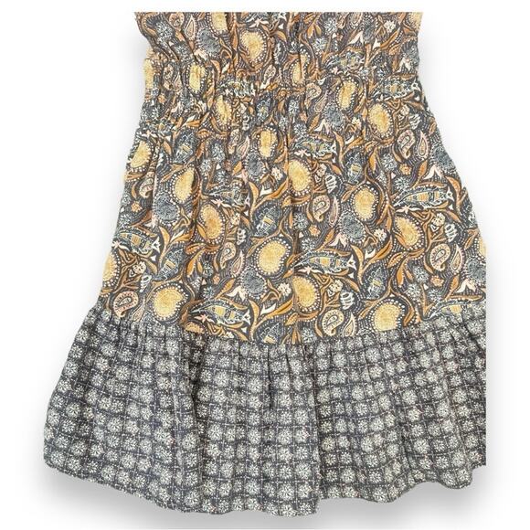 Universal Thread - Paisley Printed High Neck With Pockets Knee Length Dress - Picture 10 of 11